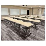 Qty (5) Teknion Wheeled Rectangle Workstation Tabl