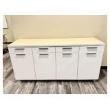 Teknion 4-Drawer/4-Cabinet Office Storage Credenza