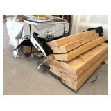 Qty (2) Pallets of Channel Lumber Wood Stair Tread