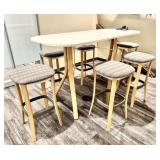 Qty (6) Teknion Zones Cushioned Stools & Rounded R