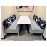 Qty (2) Teknion Upholstered Seating Sofa & Rectang