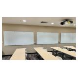 Qty (3) Large Quartet Magnetic Glass Dry Erase Boa