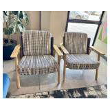 Qty (2) Teknion Studio TK Lasai Wood Cushioned Pat