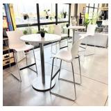Qty (3) Sets: 2-Teknion Nami Plastic Bar Stools &