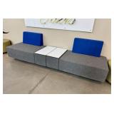 Teknion 2pc. DNA Modular Seating Bench & Work Surf