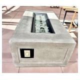 Qty (2) Rectangular Concrete Propane Fire Pits