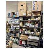 Bulk Lot: Qty (4) Metal Wire Shelves w/Building Ma