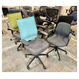 Qty (15) Misc. Wheeled Office Chairs - Various Sty