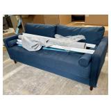 Lifestyles Solutions 6ft Blue Upholstered Sofa