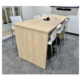 WoodTeknion Hightop Modesty Paneled Huddle Table