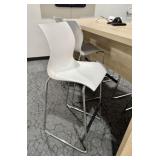Qty (6) Teknion Nami Plastic Bar Stools