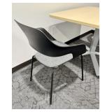 Qty (3) Teknion Wilkhahn Black Guest Occasional Ch