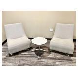 Qty (2)Teknion Zones Low Grey Upholstered Lounge