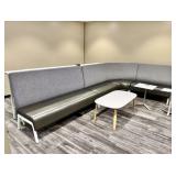 4Pc Teknion Zones Modular Upholstered Highback Sec