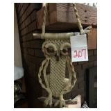 RETRO MACRAME OWL - 24 X 12 '