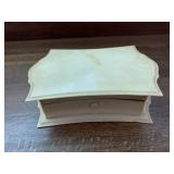 ANTIQUE CELLULOID JEWELRY BOX - 6.5 X 4.5 X 1.5 '