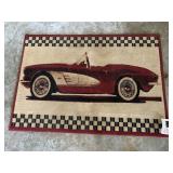 RETRO CORVETTE AREA RUG - 39 X 56 '