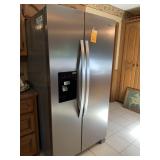 WHIRLPOOL STAINLESS SIDE-BY-SIDE REFRIGERATOR -