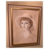 PORTRAIT PAINTING OF LADY ON CANVAS BY BERTY - 15