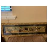 1892 FRAMED PANSY YARD LONG PRINT - 43 X 12.5 '