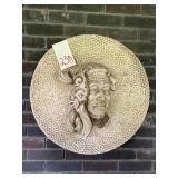 24 ' CERAMIC NATIVE AMERICAN WALL PLAQUE