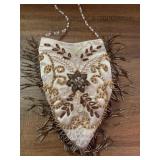7 ' VINTAGE BEADED PURSE W/ FRINGE