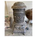 ANTIQUE CAST IRON HICKORY GLENWOOD WOOD BURNING