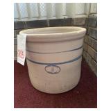 ANTIQUE STONEWARE MARSHALL POTTERY #5 CROCK W/