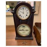 ANTIQUE ITHACA H.B. HORTONS CALENDAR CASE CLOCK