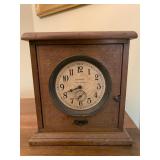 ANTIQUE NATIONAL 8 DAY ALARM CLOCK - NON WORKING