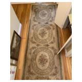 4 SHAW WOOL AUBUSSON STYLE BEIGE MATCHING AREA