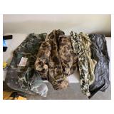 4 PCS CAMO OUTER WEAR - OVERALLS, JACKET, SHIRT &