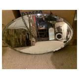 ANTIQUE OVAL MIRROR - 22 X 13 '