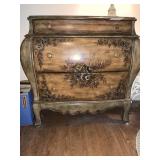 3 DRAWER HOOKER FURNITURE PAINTED BOMBAY CHEST -