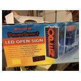 LED OPEN SIGN IN BOX