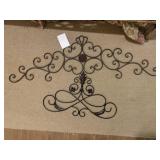 2 IRON DECORATIVE SCROLLS - 51 ' AND 23 '