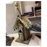 15 ' PAINTED FOLK ART BIRDHOUSE CHURCH