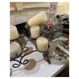LOT OF CANDLES & DECORATIVE ACCESSORIES