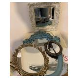 4 DECORATIVE ACCENT MIRRORS
