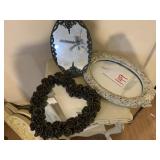 3 DECORATIVE ACCENT MIRRORS