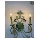 PLUG-IN ELECTRIC 2-LIGHT WALL SCONCE