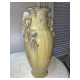 13.5 ' DRIP GLAZE POTTERY MUSTARD VASE