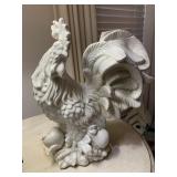 13.5 ' WHITE CERAMIC ROOSTER