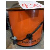 VINTAGE RED CROCK POT