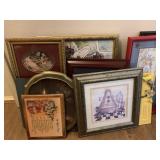 LARGE LOT OF MISC DECORATIVE ART WORK