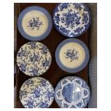 9 PCS BLUE & WHITE CHINA