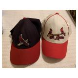 2 ST LOUIS CARDINALS BASEBALL CAPS