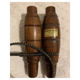 2 WOOD YENTZEN DUCK CALLS - ONE W/ LANYARD