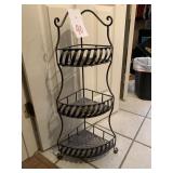 3 TIER IRON 31 ' CORNER SHELF -