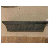 PRESSED METAL WALL SHELF - 23.5 X 4.5 X 5.5 '